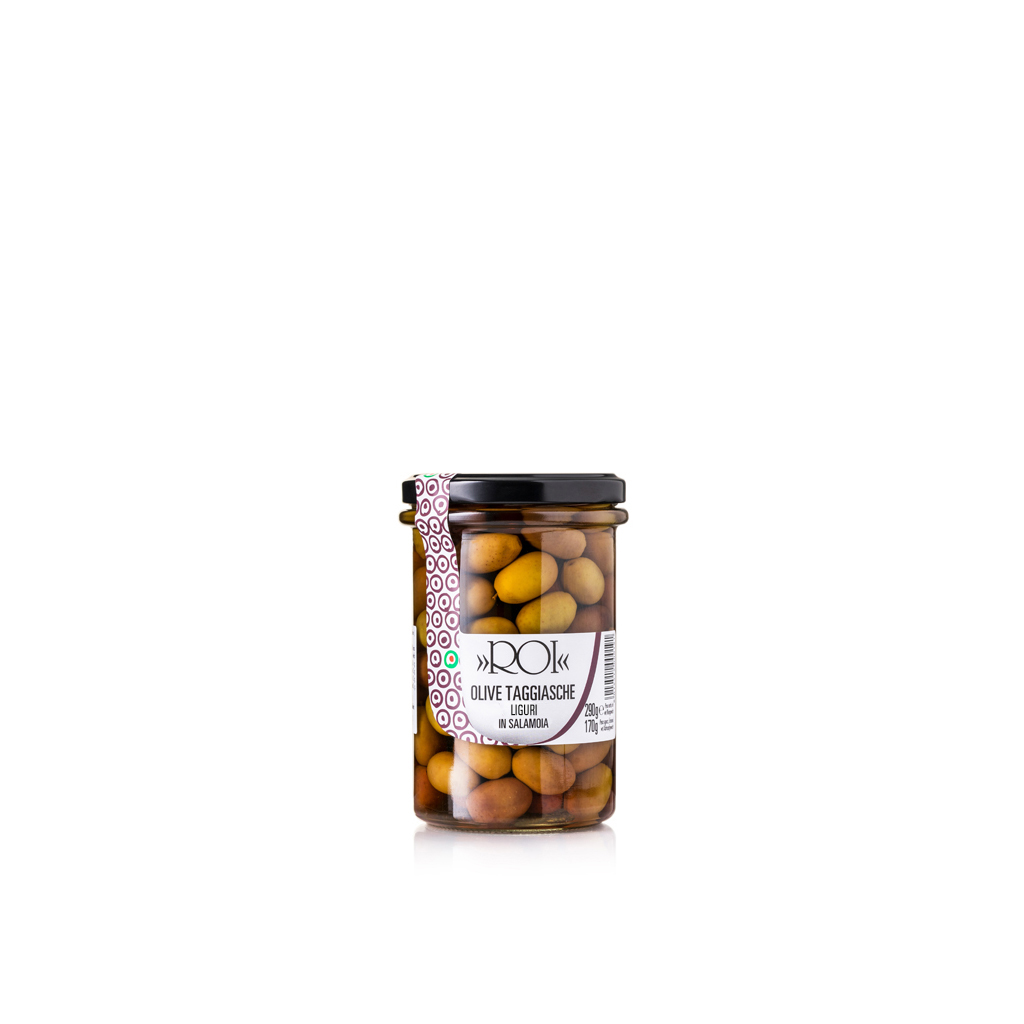 Ligurian Taggiasca olives in brine – 290g