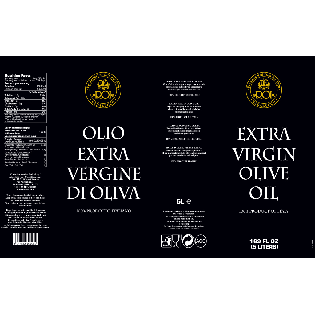 Huile d'Olive Vierge Extra LOU MAS Moyen Format Bidon 5Litres